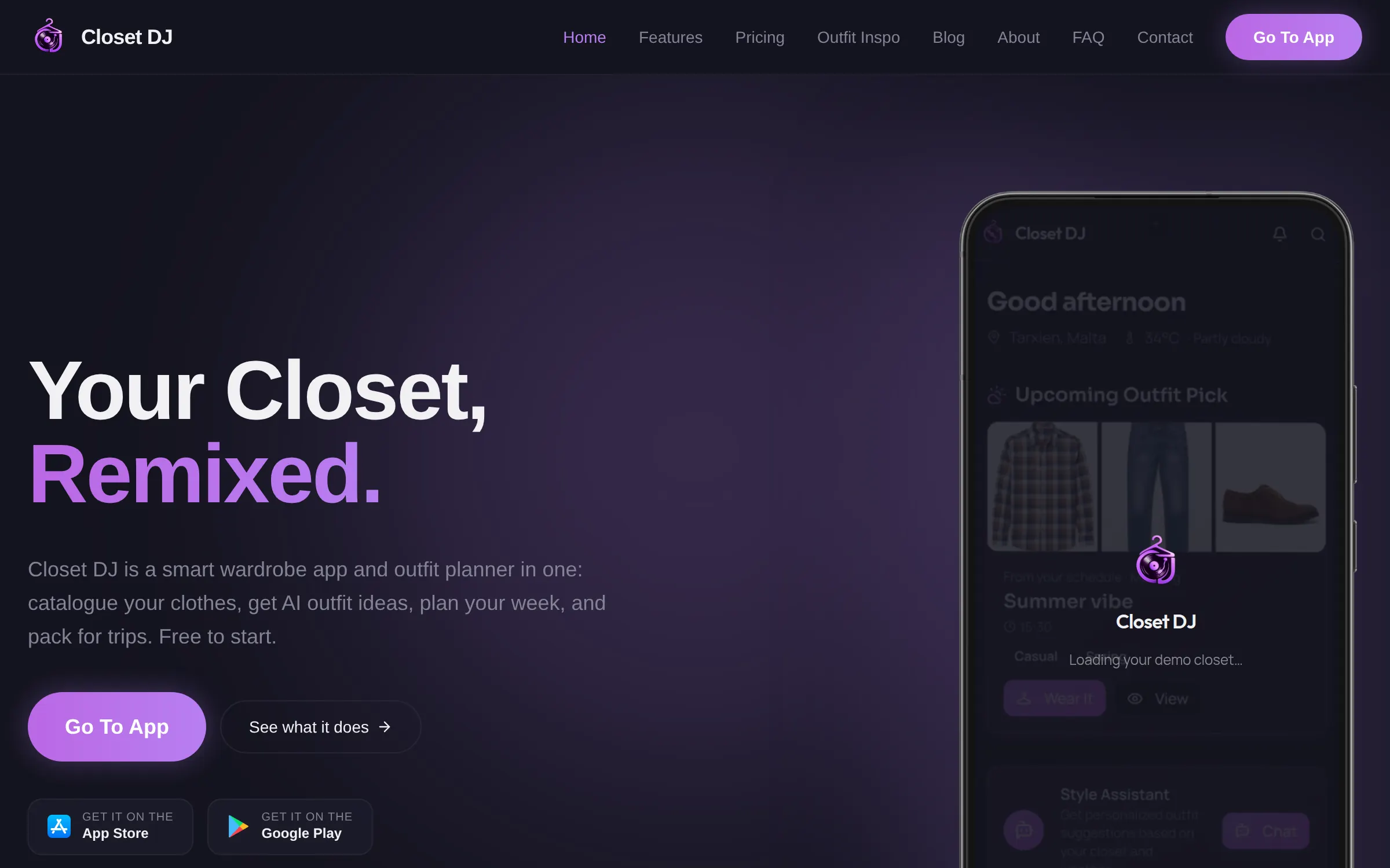 Screenshot of Closet DJ